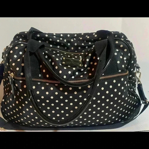 Kate spade polkadot nylon satchel handbag - Picture 15 of 16